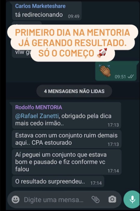 Depoimento Carlos e Rodolfo - Resultado no primeiro dia