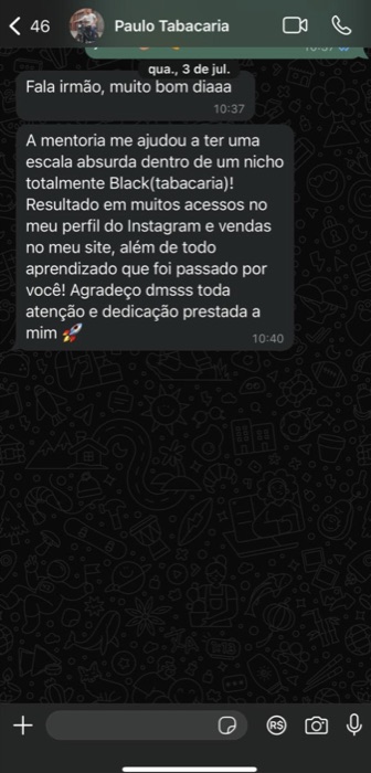 Depoimento Paulo Tabacaria - Escala absurda